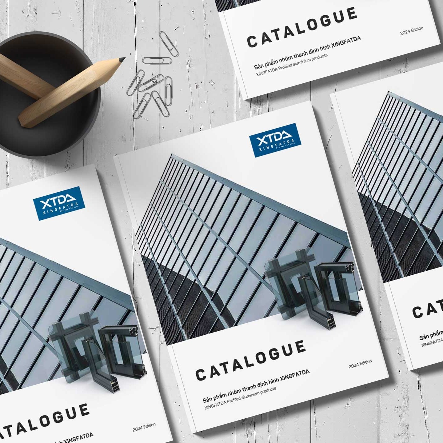 Mẫu Catalogue dành cho công ty sản xuất, lắp đặt cửa nhôm kính 119 trang